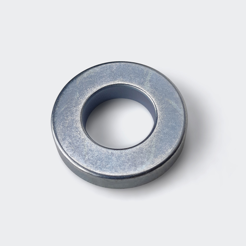 Blue Zinc Plated Ring Magnet Matt Surface
