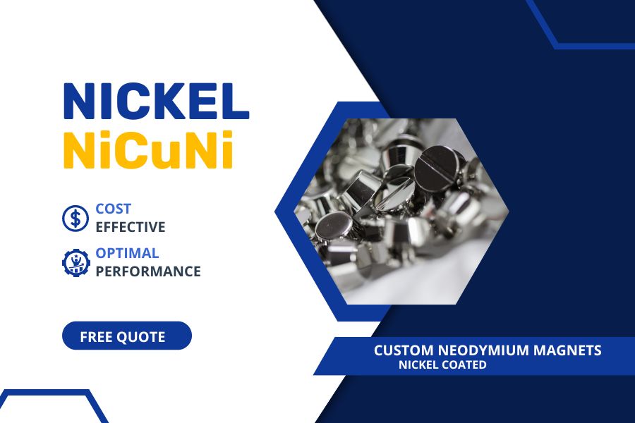 Custom Neodymium Magnets Nickel Coated
